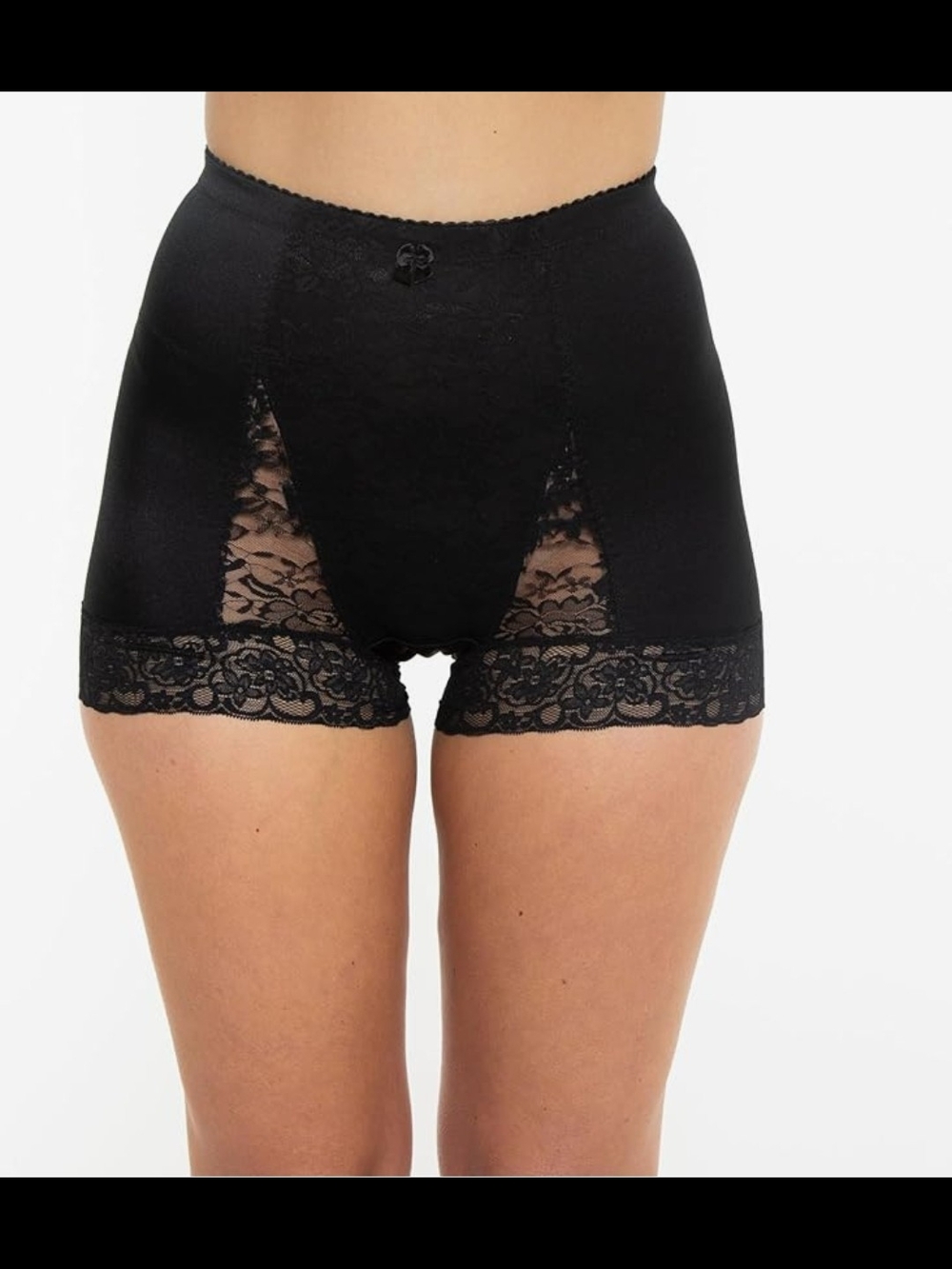 Rhonda Shear Gray Pinup Girl Lace Underwear Shorts Size Xl